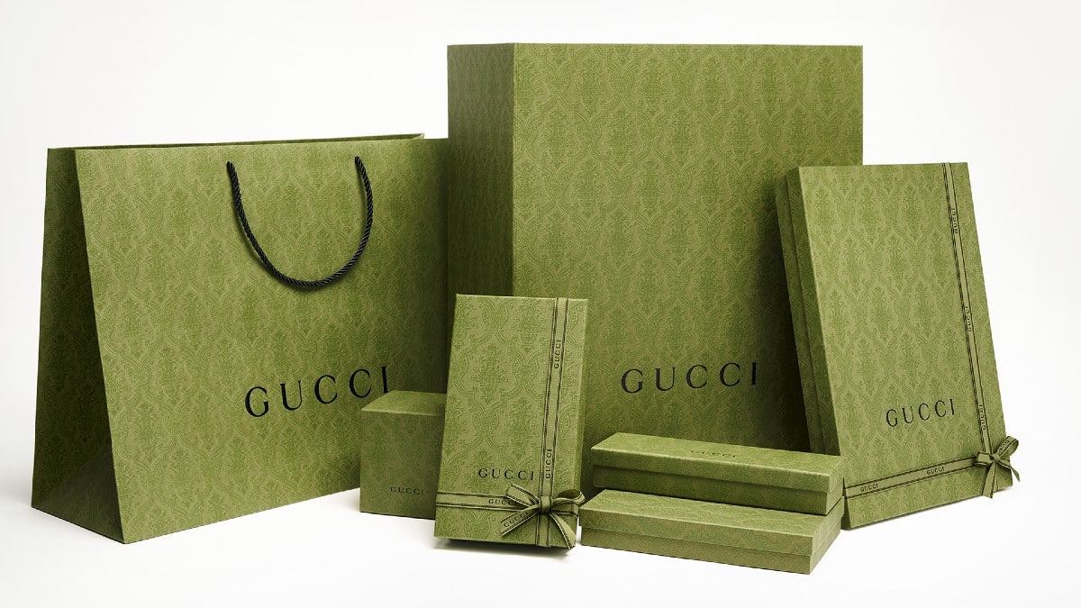 Packaging ecoresponsable Gucci